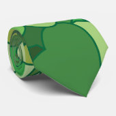 Grünes Leaf Botanisch Krawatte (Gerollt)