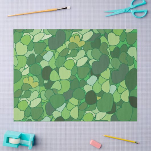 Grünes Leaf Botanisch Seidenpapier (Basteln)