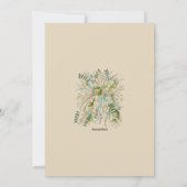 Grünes Leaf-Brautparty Einladung (Rückseite)