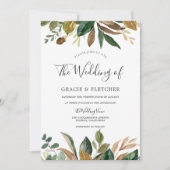 Grünes Leaf Burgund Herbstwochenende Herbstlaub Ho Einladung (Vorderseite)