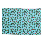 Grünes Leaf Clover Liebe Wasserfarbe Kissenbezug (Rückseite)