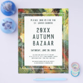 Grünes Leaf des Herbstbazars, der Schule oder der Flyer (Einzeln)