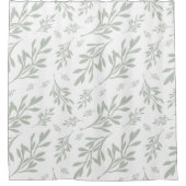 Grünes Leaf - Duschvorhang (Vorderseite)