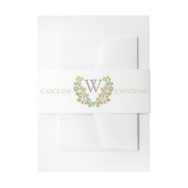 Grünes Leaf Einfachheit Einladung Bündner Bands Einladungsbanderole