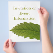 Grünes Leaf Flyer (Hand)