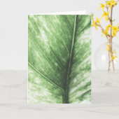 Grünes Leaf-Foto Karte (Gelbe Blume)