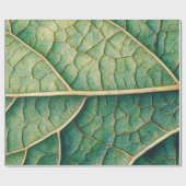 Grünes Leaf Geschenkpapier (Flach)