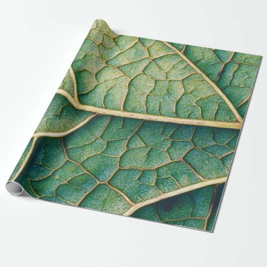 Grünes Leaf Geschenkpapier (Ungerollt)