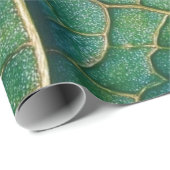 Grünes Leaf Geschenkpapier (Rolleneckpunkt)