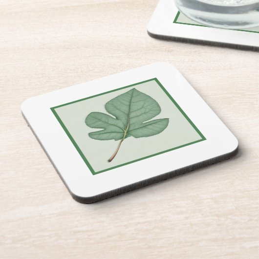 Grünes Leaf Getränkeuntersetzer (Linke Seite)