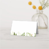 Grünes Leaf Hochzeitsfalte Platzkarten, Grünfläche Platzkarte (Rückseite)