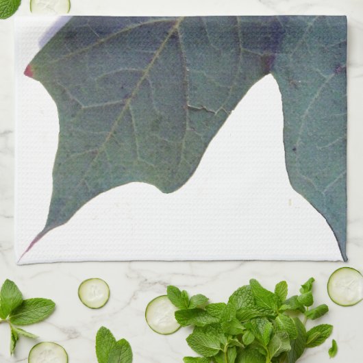 Grünes Leaf Küchentuch (Gefaltet)