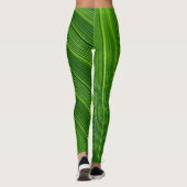 Grünes Leaf Leggings (Rückseite)