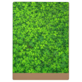 Grünes Leaf mit Monogramm Klemmbrett (Rückseite)