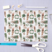 Grünes Leaf Muster 14 Kräuter Seidenpapier (Handwerk)