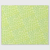 Grünes Leaf-Muster über pastellgrünen Hintergrund Geschenkpapier (Flach)