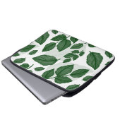 Grünes Leaf Nahtloses Naturmuster Laptopschutzhülle (Vorne Knopf)