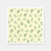 Grünes Leaf Party Napkins - frischer botanischer L Serviette (Vorderseite)