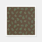 Grünes Leaf Party Napkins - frischer botanischer L Serviette (Vorderseite)