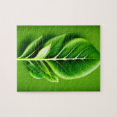 Grünes Leaf Puzzle (Horizontal)