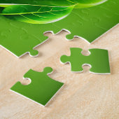 Grünes Leaf Puzzle (Seite)
