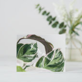 Grünes Leaf Sava auf dem Planeten Postkarte (Stehend Vorderseite)