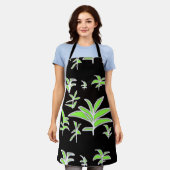 Grünes Leaf Schürze (Getragen)