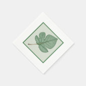 Grünes Leaf Serviette (Ecke)