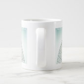 Grünes Leaf-Skelett Jumbo-Tasse (Rückseite)