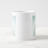 Grünes Leaf-Skelett Jumbo-Tasse (Vorderseite)