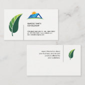 Grünes Leaf | Solarpaneel Visitenkarte (Vorne/Hinten)