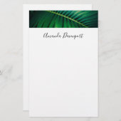 Grünes Leaf Tropenwald Foto Briefpapier (Vorne/Hinten)