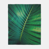 Grünes Leaf Tropenwald Foto Fleecedecke (Vorderseite)