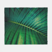 Grünes Leaf Tropenwald Foto Fleecedecke (Vorderseite (Horizontal))