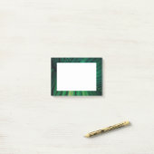 Grünes Leaf Tropenwald Foto Post-it Klebezettel (Auf Schreibtisch)