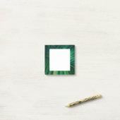 Grünes Leaf Tropenwald Foto Post-it Klebezettel (Auf Schreibtisch)