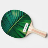 Grünes Leaf Tropenwald Foto Tischtennis Schläger (Seitenansicht)