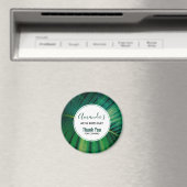 Grünes Leaf Tropenwald Natur Foto Geburtstag Magnet (In Situ (Geschirrspüler))