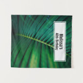 Grünes Leaf Tropenwald Natur Foto Geburtstag Wandteppich (Vorderseite (Horizontal))