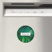 Grünes Leaf Tropenwald NaturfotoVielen Dank Magnet (In Situ (Geschirrspüler))