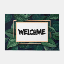 Grünes Leaf Tropical Welcome Mat Fußmatte