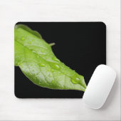 Grünes Leaf und Raindrops Mousepad (Mit Mouse)