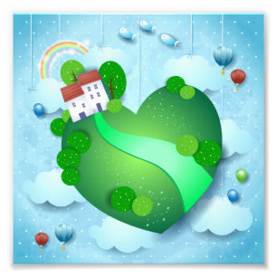 Grünes Leben Fotodruck