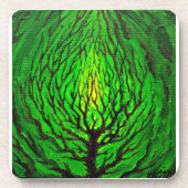 Grünes Leben Getränkeuntersetzer (Vorderseite)