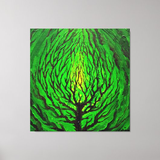 Grünes Leben Leinwanddruck (Vorderseite)