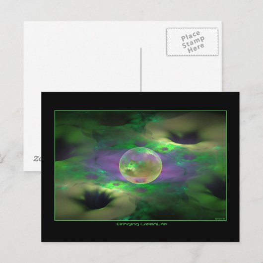 Grünes Leben Postkarte (Vorne/Hinten)