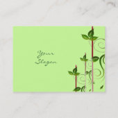 Grünes Leben Visitenkarte (Rückseite)