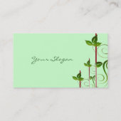 Grünes Leben Visitenkarte (Rückseite)