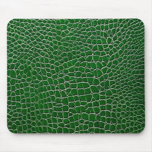 Grünes Ledereffekt Mousepad (Vorne)