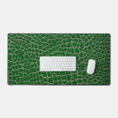 Grünes Ledereffekt Schreibtischunterlage (Tastatur & Maus)